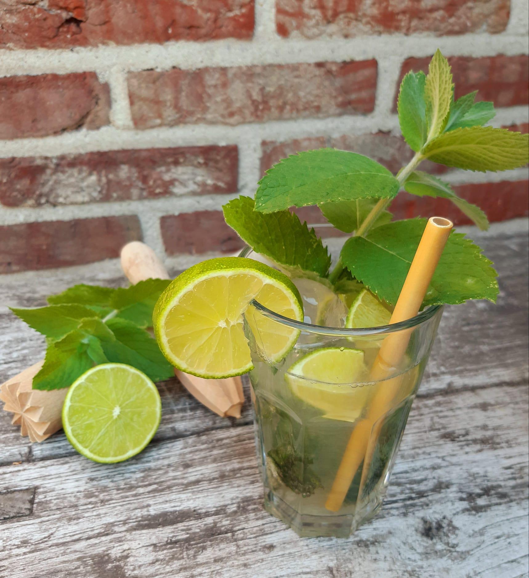 A delicious refreshing mocktail with a golden combination of mint, lime and Nutr!Break® Isomaltulose.