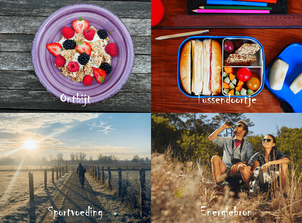 Gebruik Nutr!Break Nuts & Seeds Ontbijt, tussendoortje, sportvoeding en energiebron